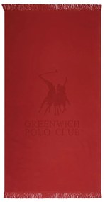 Πετσέτα Θαλάσσης 3637 Red Greenwich Polo Club Beach 80x170cm 100% Βαμβάκι