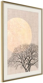 Αφίσα - Tree in the Morning - 20x30 - Χρυσό - Με πασπαρτού