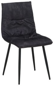 Καρέκλα Linea 03-1156 47x55x86cm Anthracite