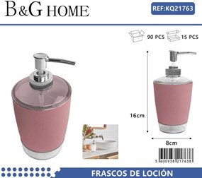 Θήκες κρεμοσάπουνου Dispenser πλαστικές - Σετ 5pcs - Pink - 21763