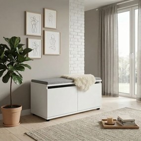 Παπουτσοθήκη Twain Megapap 8 ζευγών χρώμα λευκό 80x35x42εκ.