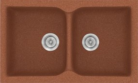 Sanitec Classic 340 (78×50) - Γρανιτένιος νεροχύτης - Granite TERRACOTTA