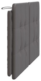 vidaXL Μαξιλάρι για Κεφαλάρι Zadar Γκρι 140 εκ. από Συνθετικό Δέρμα