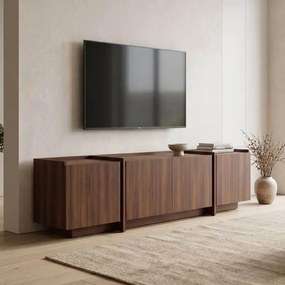 Έπιπλο τηλεόρασης Dorma χρώμα καρυδί 180x35x46,2εκ