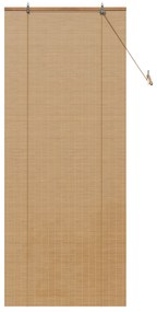 vidaXL Ρολά και Σκίες Παραθύρων Ανοιχτό καφέ 80 x 220 cm Μπαμπού