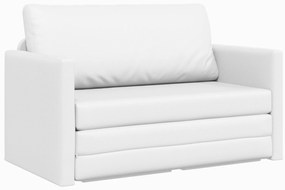 vidaXL Καναπές Κρεβάτι 2-σε-1 Λευκό 124x71x78 cm Τεχνητό Δέρμα