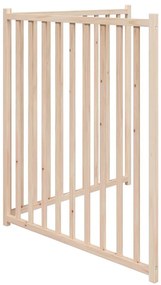 vidaXL Πύλη σκύλου πτυσσόμενη 2 πάνελ 160 cm από μασίφ ξύλο ελάτης