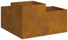 vidaXL Γλάστρος Κήπου 100x100x48 εκ. από Ανθεκτικό Ατσάλι