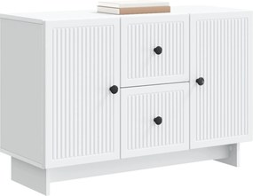 vidaXL Πλαϊνό γραφείο Λευκό 89 x 34,5 x 60 εκ. Επεξεργασμένο Ξύλο