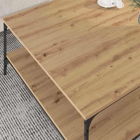 vidaXL Τραπεζάκι σαλονιού artisan δρυς 100 x 100 x 40 cm