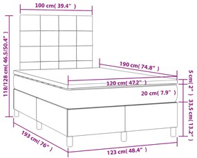 ΚΡΕΒΑΤΙ BOXSPRING ΜΕ ΣΤΡΩΜΑ ΣΚΟΥΡΟ ΠΡΑΣΙΝΟ 120X190ΕΚ. ΒΕΛΟΥΔΙΝΟ 3269998