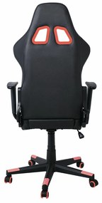 Καρέκλα gaming Mesa 423, Κόκκινο, Μαύρο, 124x67x69cm, 19 kg, Με μπράτσα, Με ρόδες, Μηχανισμός καρέκλας: Κλίση | Epipla1.gr