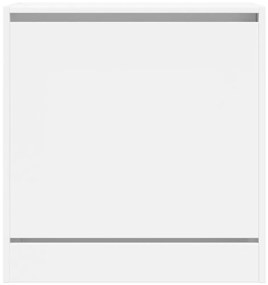vidaXL Παπουτσοθήκη Λευκή 60x34x63,5 εκ. από Επεξεργασμένο Ξύλο