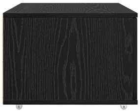vidaXL Ντουλάπι με Συρτάρια Μαύρο 55 x 45 x 33.5 εκ Επεξεργασμένο ξύλο