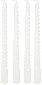 Κεριά Για Κηροπήγιο 25εκ. (Σετ 4τμχ) A-S Hugo Twist White 207036A