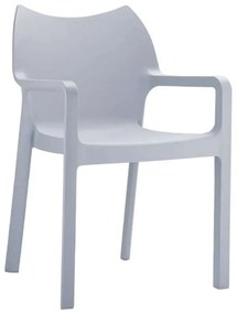 SIESTA DIVA SILVER GREY ΠΟΛΥΘΡΟΝΑ ΠΟΛ/ΝΙΟΥ 57X53X84εκ.20.0086