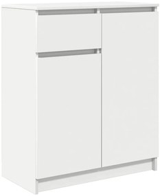 vidaXL Συρταριέρα με Συρτάρια Λευκή 71x35x84 εκ. από Επεξ. Ξύλο