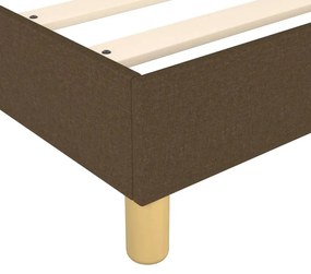 Πλαίσιο Κρεβατιού Boxspring Σκούρο Καφέ 160x200 εκ. Υφασμάτινο - Καφέ