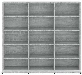 vidaXL Έπιπλο για CD Γκρι Sonoma 100x23x89,5 εκ. Επεξεργασμένο Ξύλο