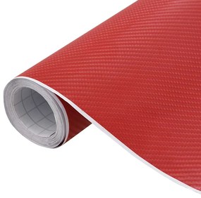 vidaXL Μεμβράνες Αυτοκινήτου 4D 2 τεμ. Κόκκινες 100x150 εκ &amp; 50x150 εκ