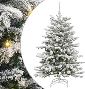 vidaXL Τεχνητό Χριστουγεννιάτικο Δέντρο με Άξονα Λευκό 150 cm