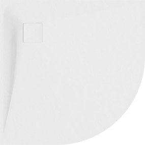 Mexen Bert ντουζιέρα ημικυκλική SMC 80 x 80 cm, λευκή - 4KR108080