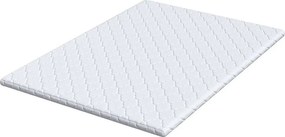vidaXL Κουβέρτα Καρύδας Λευκό 140 x 200 cm Ζακάρ ύφασμα