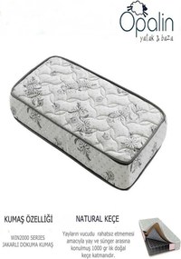 Stewehome Ορθοπεδικό στρώμα με ελατήρια Λευκό 60x160 cm