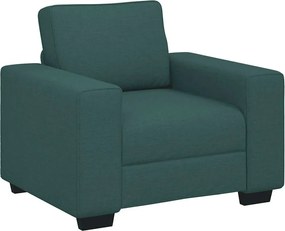vidaXL Πολυθρόνα-Καναπέ Σκούρο Πράσινο 100x77x82 εκ. Ύφασμα