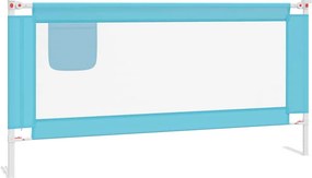 vidaXL Μπάρα Κρεβατιού Προστατευτική Μπλε 180 x 25 εκ. Υφασμάτινη