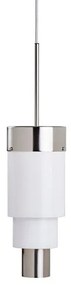 Κρεμαστό Φωτιστικό Οροφής LED 16W Dimmable Γυαλί Ασημί Μέταλλο A-spire Ebb&Flow-LA102010-Λευκό LA102010
