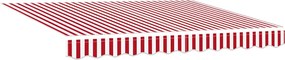 vidaXL Σκηνίτσα Αναδιπλούμενη Κόκκινο και Λευκό 350 x 250 εκ