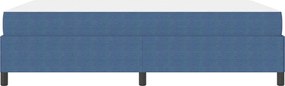 vidaXL Σκελετός Κρεβατιού με στρώμα Μπλε 160 x 200 cm ύφασμα
