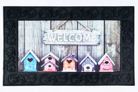 Sdim Αντιολισθητικό Πατάκι Εισόδου Venga 001 Birdhouses Welcome 45x75εκ. Πάχους 6mm