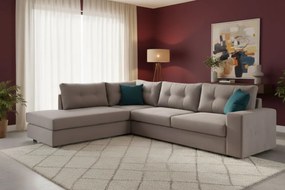 Γωνιακός καναπές Hanson-Gkri Anoixto-Αριστερή