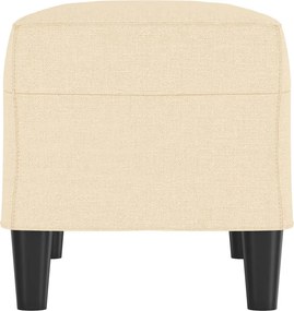 vidaXL Πάγκος Κρεμ 70 x 35 x 41 εκ. Υφασμάτινος