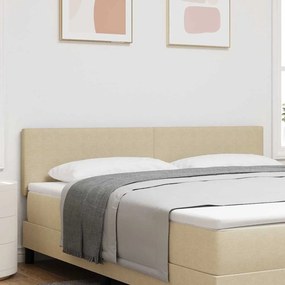 vidaXL LED κεφαλάρι Γκρι Πράσινο 180 cm Υφασμάτινο Κορντουρά