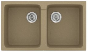 Sanitec Classic 334 Metallic Cream Ένθετος Νεροχύτης