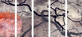 Σουρεαλιστικά δέντρα εικόνας 5 μερών - 100x50