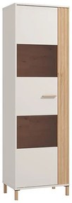 Βιτρίνα Μονόφυλλη Belfort 1K VS1 Cashmere - Artisan Oak 60x40x193εκ 60x40x193 εκ.