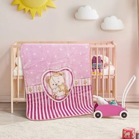 Κουβέρτα βρεφική Art 5255 110x140 Λιλά       Beauty Home