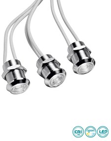 Φωτιστικό Σποτ Χωνευτό Gea Luce Altair GFA922C Αλουμίνιο (3000K) (ΣΕΤ 3 ΤΕΜ)