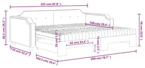 ΚΑΝΑΠΕΣ ΚΡΕΒΑΤΙ ΣΥΡΟΜΕΝΟΣ ΑΝ. ΓΚΡΙ 100X200ΕΚ ΎΦΑΣΜΑ ΣΤΡΩΜΑΤΑ 3197657