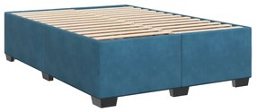 ΚΡΕΒΑΤΙ BOXSPRING ΜΕ ΣΤΡΩΜΑ ΜΠΛΕ 160X200 ΕΚ. ΒΕΛΟΥΔΙΝΟ 3290952