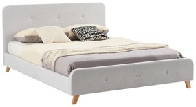 Intrahome Κρεβάτι διπλό Restel Intrahome ύφασμα γκρι 160x200εκ | SKU: INTRAPA-380111125