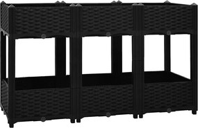 vidaXL Ζαρντινιέρα 120 x 40 x 71 εκ. από Πολυπροπυλένιο