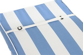 Μαξιλάρι έδρας DKD Home Decor Λευκό Sky μπλε 42 x 4 x 115 cm