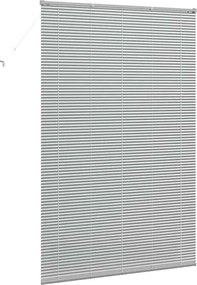 vidaXL Βενετσιάνικες Ρόδες Ασημί 220x150εκ Αλουμίνιο