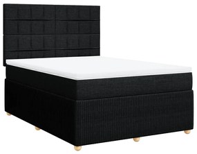 ΚΡΕΒΑΤΙ BOXSPRING ΜΕ ΣΤΡΩΜΑ ΜΑΥΡΟ 140X200 ΕΚ. ΥΦΑΣΜΑΤΙΝΟ 3294381