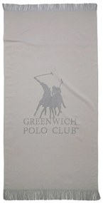 Πετσέτα Θαλάσσης Βαμβακερή 80x170εκ. Essential 3778 Γκρι Greenwich Polo Club